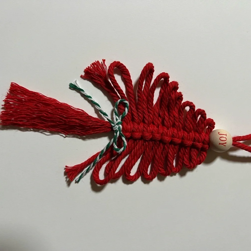 Macrame Christmas tree ornaments